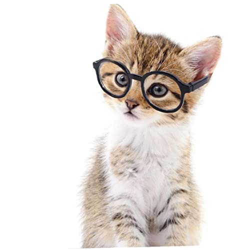 1 Pc Cat Dog Disfraz Set Cats Perros Gafas Vintage Pet Lentes Pequeños Dog Cat Eyewear para Fotos Props Accesorios Suministros para Pet