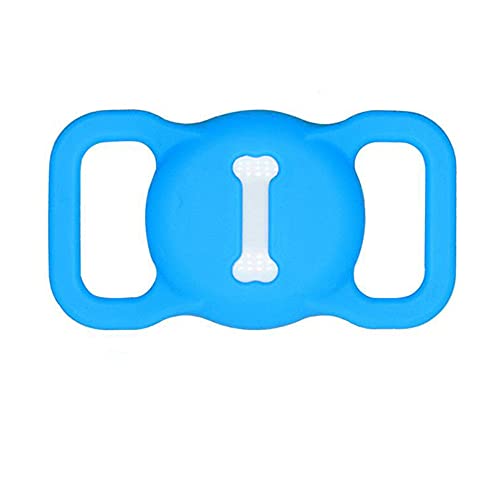 1 unids Airtag perro collar Pet Loop Holder Funda protectora de silicona compatible con Apple Airtag GPS Tracking Finder