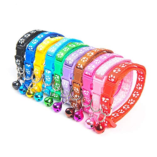 1 unids creativos coloridos divertidos collares de mascotas con campanas collar perros gatos accesorios collar anillo collar accesorios
