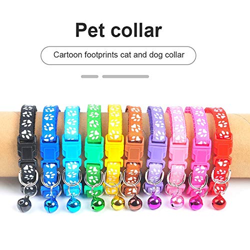 1 unids creativos coloridos divertidos collares de mascotas con campanas collar perros gatos accesorios collar anillo collar accesorios