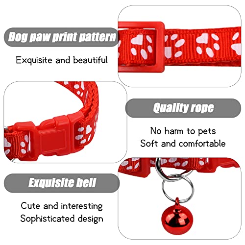 10 Piezas Collar Gatos, Collar Gato con Campana Hebilla de Seguridad, Collar Gatos Ajustable, Collar de Gato Personalizado, Collar para Gato de Nailon, Collares para Perros, 18-32cm