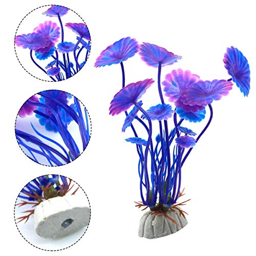 17 Piezas Plantas Artificiales Acuario, Plantas Verdes de Acuario de Plástico, Decoración para Peceras para Decoración de Peces, Aquatic Plants, Vivid Simulación Vegetal Criatura Acuario Paisaje