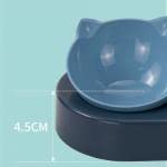 2 en 1 dispensador automático de agua para gatos y cuenco de comida, cuencos inclinados para cachorros y gatos con soporte, cuencos para alimentos para perros pequeños gatitos