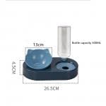 2 en 1 dispensador automático de agua para gatos y cuenco de comida, cuencos inclinados para cachorros y gatos con soporte, cuencos para alimentos para perros pequeños gatitos
