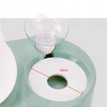 2 en 1 dispensador automático de agua para gatos y cuenco de comida, cuencos inclinados para cachorros y gatos con soporte, cuencos para alimentos para perros pequeños gatitos