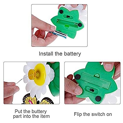 2 juguetes para gatos Befitery eléctricos giratorios, mariposa voladora, pájaro, juguete interactivo, divertido juguete para gatos y gatitos (mariposa)