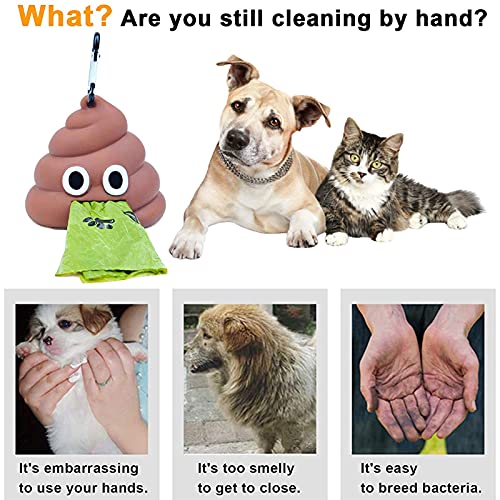 2 Pcs Dispensador de Bolsas de Excremento ,Dispensador Bolsas Cacas Perro ,con Mosquetón ,Para Mascotas Bote De Basura Portátil Para Arena De Mascotas y Excrementos De Perros