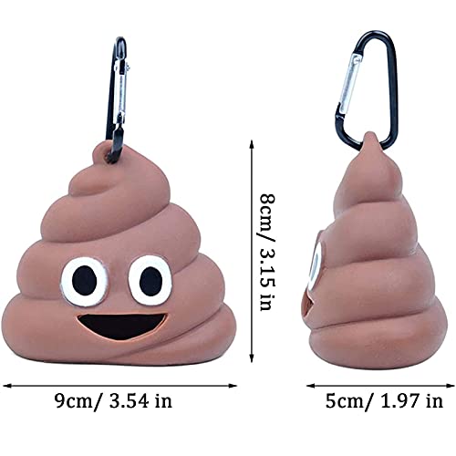 2 Pcs Dispensador de Bolsas de Excremento ,Dispensador Bolsas Cacas Perro ,con Mosquetón ,Para Mascotas Bote De Basura Portátil Para Arena De Mascotas y Excrementos De Perros