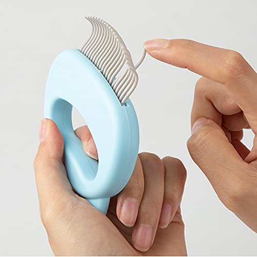 2 Pcs Peine para Masajes para Gatos,Cepillo de Aseo para Gatos y Perros, Peine para Mascotas para Masaje Relajante,for Depilación y Limpieza, Peinado, Cepillo del Gato (rosa/azul)