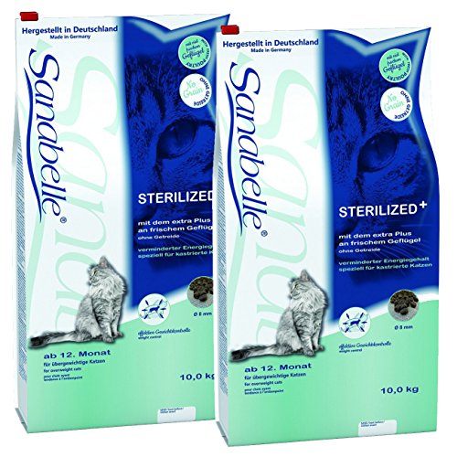 2 x 10 kg = 20 kg sanabelle sterilized gato Forro especialmente para kastrierte Gatos