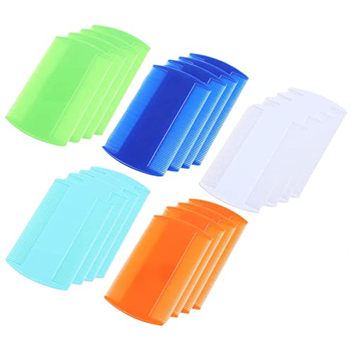 20 Piezas Peines De Piojos Peine De Limpieza Para Mascotas Peines Para El Cuidado De Mascotas Cepillo Perros Y Gatos Peine Para Perros Pelo Corto Plastico Peines, Para Peinar El Pelo De Las Mascotas