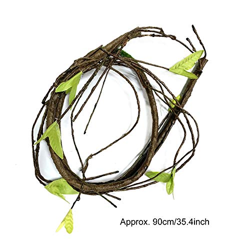 20 piezas Reptiles Lagartija Decoración del hábitat, PietyPet Dragon barbudo Hamaca Hamaca reptil con enredaderas artificiales y Plantas para Camaleón, lagartos, gecko, serpientes, Ranas, Tortuga