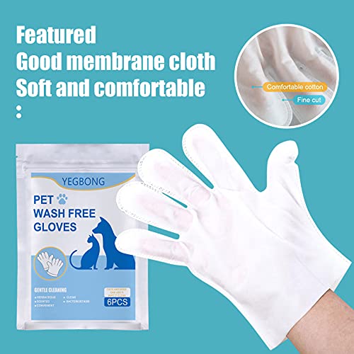 24pcs Pet No Washing Glove, Pet Grooming Glove, Cleaning Massage Gloves, Safe and Functional - Pet Disposable Gloves Cats Dogs Bath Supplies