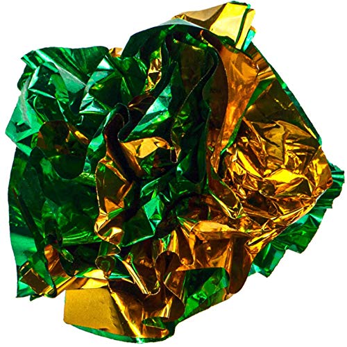 25 Piezas Papel Gato Bolas Arrugada Brillante Bolas Bolas De Juguete de Gato de Colores Pelotas de Juguete para Gatos de Colores para Gatos, Pelotas de Juguete Bolas para Gato Gatito Juguetes