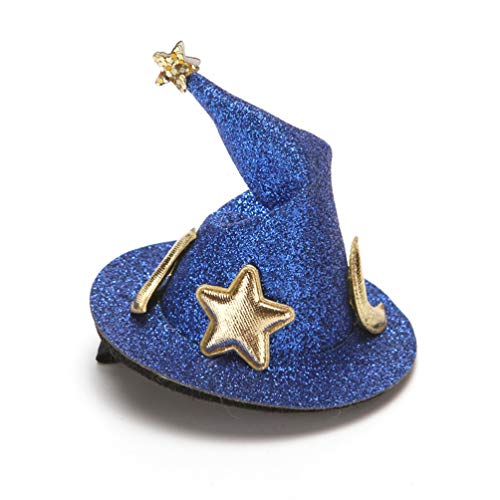 3 clips para sombrero de bruja de Halloween, horquilla pequeña doblada Hatn Barrette fiesta tocado de Halloween disfraz para niños adultos color al azar