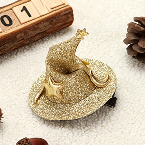 3 clips para sombrero de bruja de Halloween, horquilla pequeña doblada Hatn Barrette fiesta tocado de Halloween disfraz para niños adultos color al azar