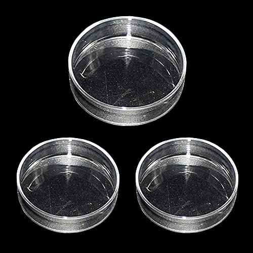 3 piezas acuario camarones fuente de alimentación de pescado cuenco redondo acrílico transparente fuente de alimentación para camarones alimentos o peces Tubifex gusanos