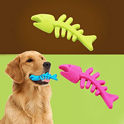 3 unidades de juguete para perros con dientes en forma de espina de pez, resistente a mordeduras para mascotas, juguetes para masticar para cachorros Teddy Golden Retriever Labrador