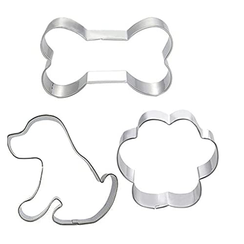 3 Unids Metal Cortador Mascota Perro Hueso para Hornear Decoración Herramientas para Garra Fondant Chocolate