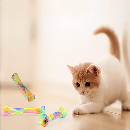 30 Pcs Juguete para Gatos en Espiral,Muelles Gato,Gato de Primavera Juguetes,Muelles en Espiral de Plástico,Muelle Colorido Juguete para Gato,Juguete Interactivo,Gatito Mascotas Regalo de Novedad (2)