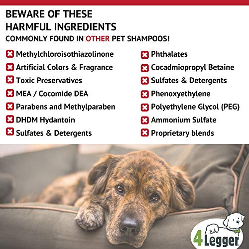 4-Legger certificada champú para Perros orgánica