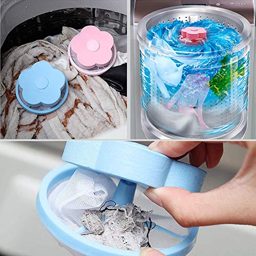 4 Pack Pet Hair Remover para la colada,Bola De Limpieza De Ropa, Depiladora de mascotas, Atrapador de pelos flotante para mascotas, Herramientas de Limpieza