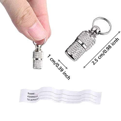 4 Piezas Etiquetas de Identificación de Mascotas, Placas de Identificación para Perros, Chapa Perro con Etiqueta de Dirección, Impermeable, Evita que las Mascotas se Pierdan