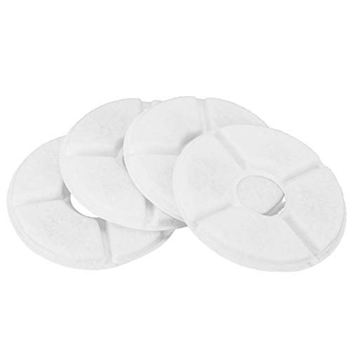 4 Uds filtros de carbón Activado, reemplazo de Almohadilla de Filtro de carbón de circulación de Agua para Fuente de Agua para Perros y Gatos, Accesorios para Mascotas