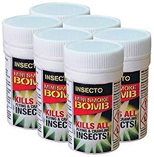 6x pulgas Bomba Nebulizadores - MASCOTA PERRO GATO Pulgas Bomba de humo pulgas Casa sala de fumers