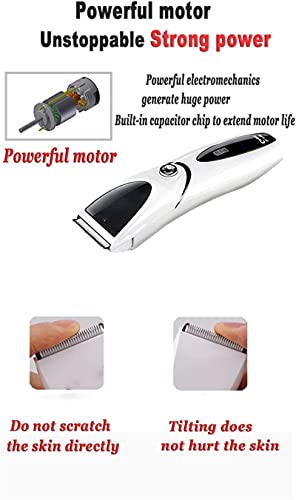 AACXRCR Cortadora eléctrica para mascotas, maquinilla de afeitar recargable, herramienta de corte profesional para cortar el pelo y recortadora Adecuado para perros, gatos y otras mascotas