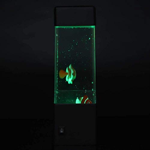 Abcoll Mini Lámpara Humor Medusas, Lámpara Estado De Ánimo Relajante Color Eléctrico Rectangular Medusas De Medusas Pescado para Decoración Hogar