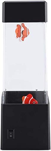 Abcoll Mini Lámpara Humor Medusas, Lámpara Estado De Ánimo Relajante Color Eléctrico Rectangular Medusas De Medusas Pescado para Decoración Hogar