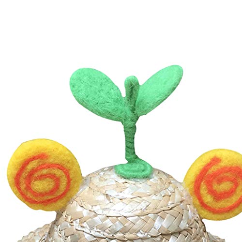 Abrigo de perro Mascota sombrero de paja sombrero hecho a mano de Verano de fieltro de lana sombrero de Sun de la foto del gato gorra Fuera del usuario gorra de béisbol del sombrero Ropa para mascotas