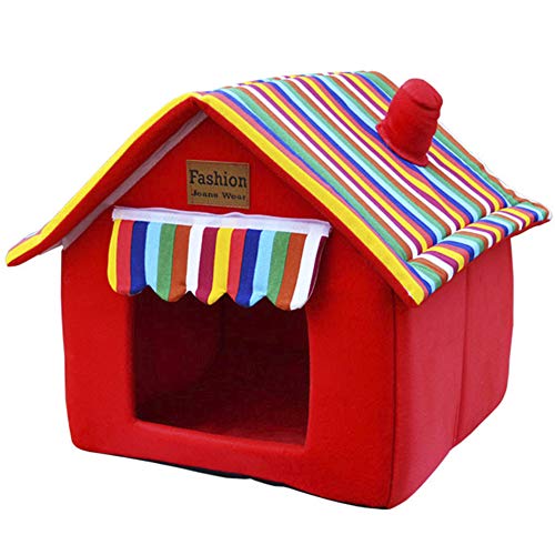 Abrigo para Mascotas Hecho de Tela de Felpa 6 Colores Diferentes y 5 tamaños - Abrigo Lavable y Resistente a los arañazos para Perros y Gatos (Style 6, L)