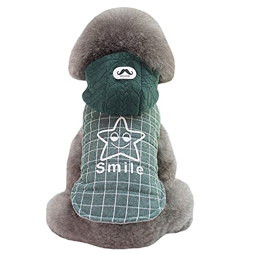 Abrigo para Perros Abrigo de Clima Frío Chaqueta a Prueba de Viento Sudaderas con Capucha de Lana Abrigo Ropa Gruesa de Invierno para Perros Pequeños