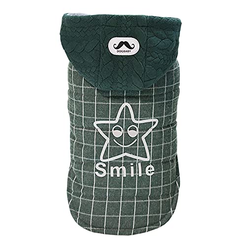 Abrigo para Perros Abrigo de Clima Frío Chaqueta a Prueba de Viento Sudaderas con Capucha de Lana Abrigo Ropa Gruesa de Invierno para Perros Pequeños