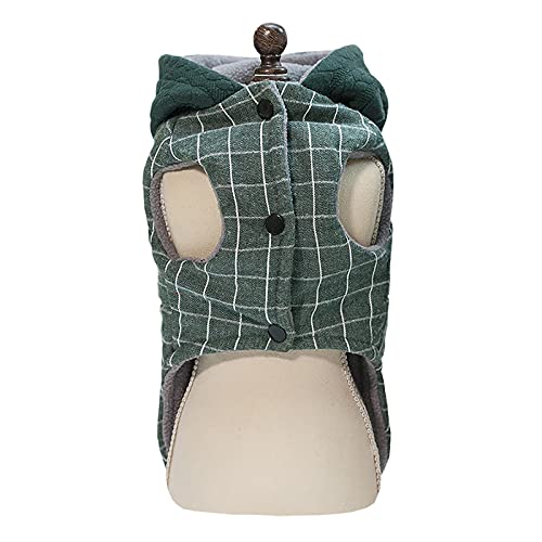 Abrigo para Perros Abrigo de Clima Frío Chaqueta a Prueba de Viento Sudaderas con Capucha de Lana Abrigo Ropa Gruesa de Invierno para Perros Pequeños