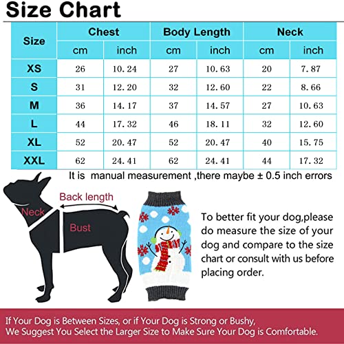 ABRRLO Jersey de Navidad para perro, ropa de Navidad, muñeco de nieve, reno de Papá Noel, copo de nieve, regalo de Año Nuevo, para cachorros, gatos, medianos y grandes (XX-Grande, hombre de nieve)