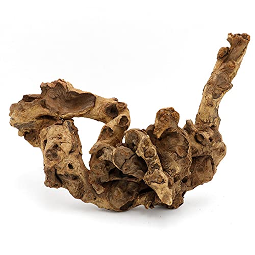 Accesorios de decoración de acuario de tronco de madera natural, paisajismo de planta de árbol de pescado de árbol de madera de 500 g, forma aleatoria, para decoración de acuario adorno del tanque