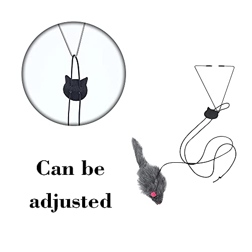 Accesorios de ratón Juguete de gato multifunción colgante gatito juguetes puerta colgante juguete para la sala de estar mascota gato
