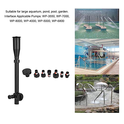 Acuario multifunción Boquilla de fuente, Tanques de peces Bomba de estanque Fuente de agua Rociador Boquilla Tubo Kit Accesorio de bomba de agua de acuario