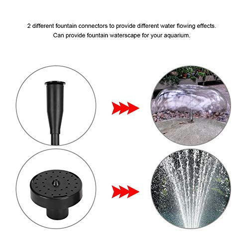 Acuario multifunción Boquilla de fuente, Tanques de peces Bomba de estanque Fuente de agua Rociador Boquilla Tubo Kit Accesorio de bomba de agua de acuario