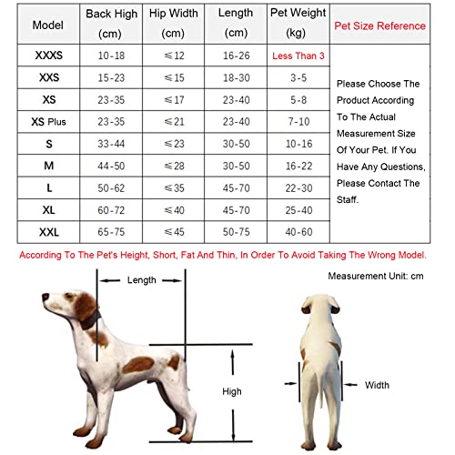 Adecuado Para 1-16kg Carrito Para Mascota/Gato，Silla De Ruedas De Aleación De Aluminio Para Silla De Ruedas Para Mascotas Rueda Para Silla De Ruedas Para Dos Ruedas Soporte Completo Para(Size:XS)