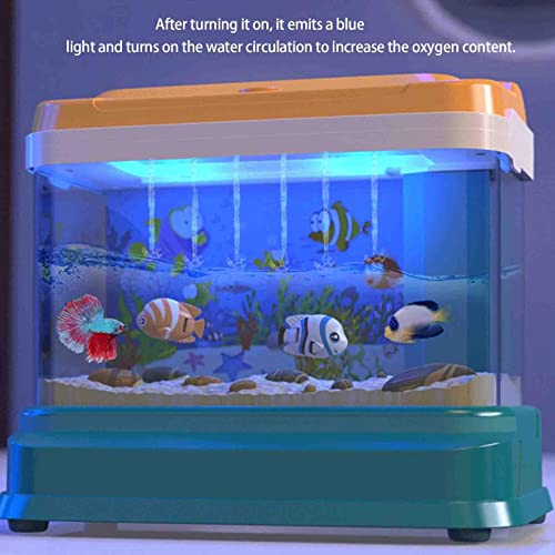 adfafw Interruptor de Tres velocidades para Acuario para niños, Fuente de alimentación USB, Juguetes de Acuario para una Experiencia de alimentación interactiva, niños y niñas