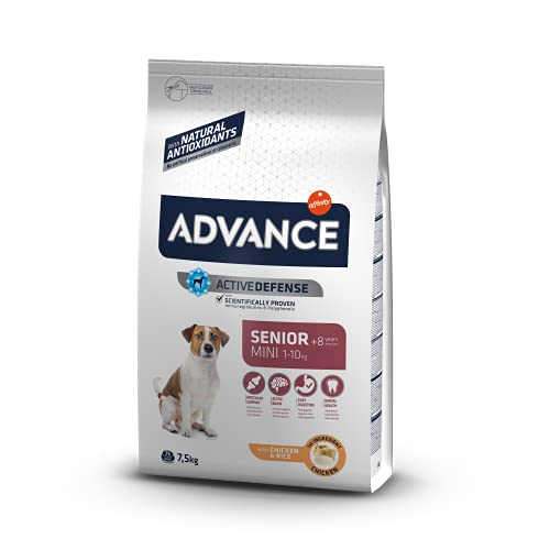 Advance Mini Senior - Pienso para Perros Senior De Razas Pequeñas - 7.5 Kg 7500 g
