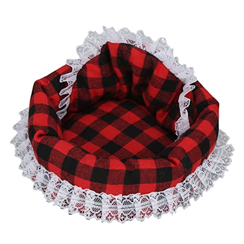 Agatige Cama para Mascotas, Sofá para Hámster, Cojín Suave Y Cálido para Animales Pequeños, Adecuado para Conejillos De Indias, Erizos, Ardillas, Ratones(Pequeña)