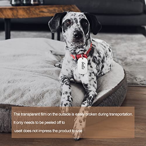 AIEX 15 Piezas Etiquetas para Perros de Sublimación, con 15 Cadenas de Bolas 1 Cinta de Sublimación Etiquetas de Identificación para Perros Aluminio Dog Tag Militar Collares Personalizadas (31 Piezas)