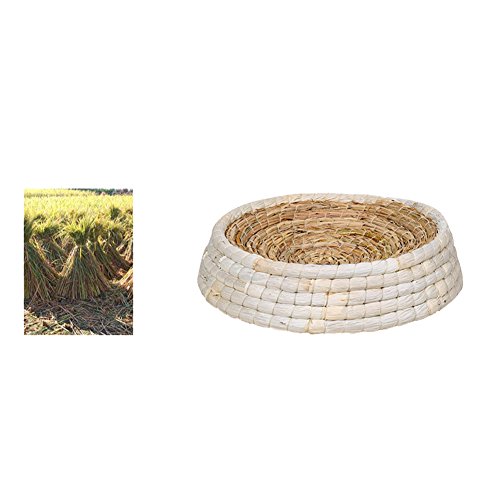 AIHOME Cama redonda para mascotas, paja, cama para perros, cojín de peluche, cesta para gatos, perros, gatos, conejos, cerdos neerlandeses, hámsters, palomas, diferentes animales pequeños.