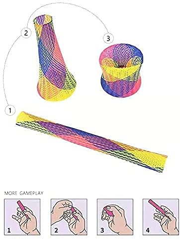 AIMICOCA 30 unidades de juguete interactivo para gatos de interior, bobina de plástico multicolor para gatitos, mordeduras y caza (color al azar)
