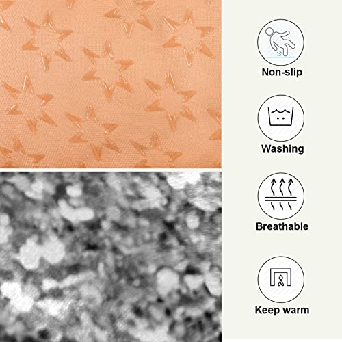 Alfombra de cama para perros y gatos, color blanco, plateado, brillante, con fondo amarillo y brillante, para mascotas pequeñas y medianas, lavable y seco, de 24 x 18 pulgadas